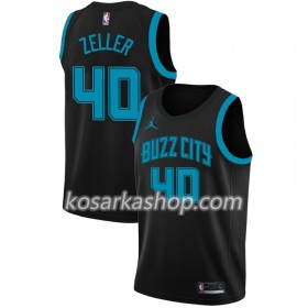 Dres Charlotte Hornets Cody Zeller 40 2018-19 Jordan Brand City Edition Crna Swingman
